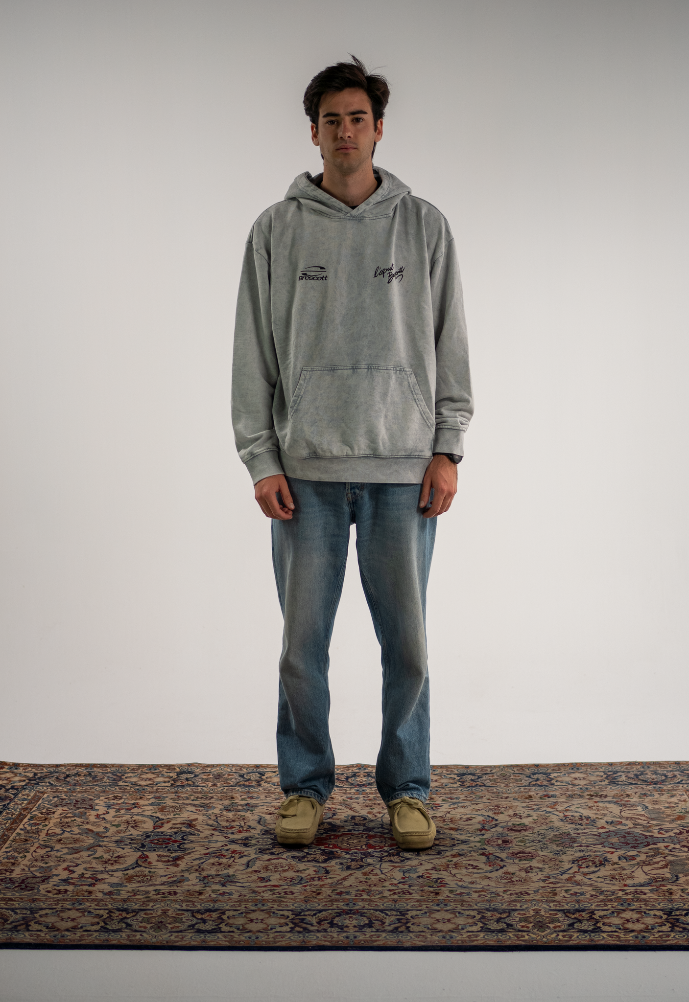 ATELIER GLACIER GRAY HOODIE