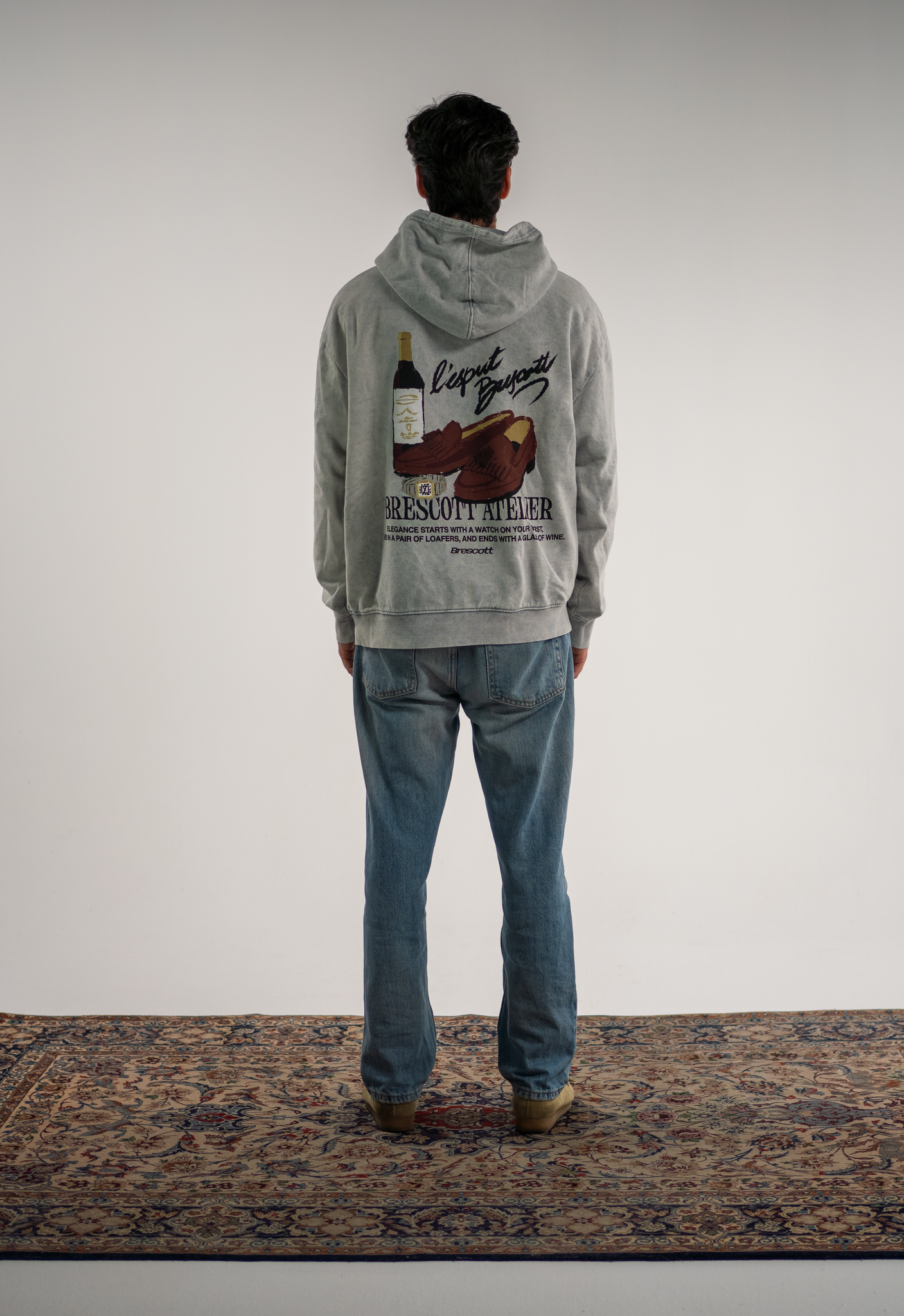 ATELIER GLACIER GRAY HOODIE