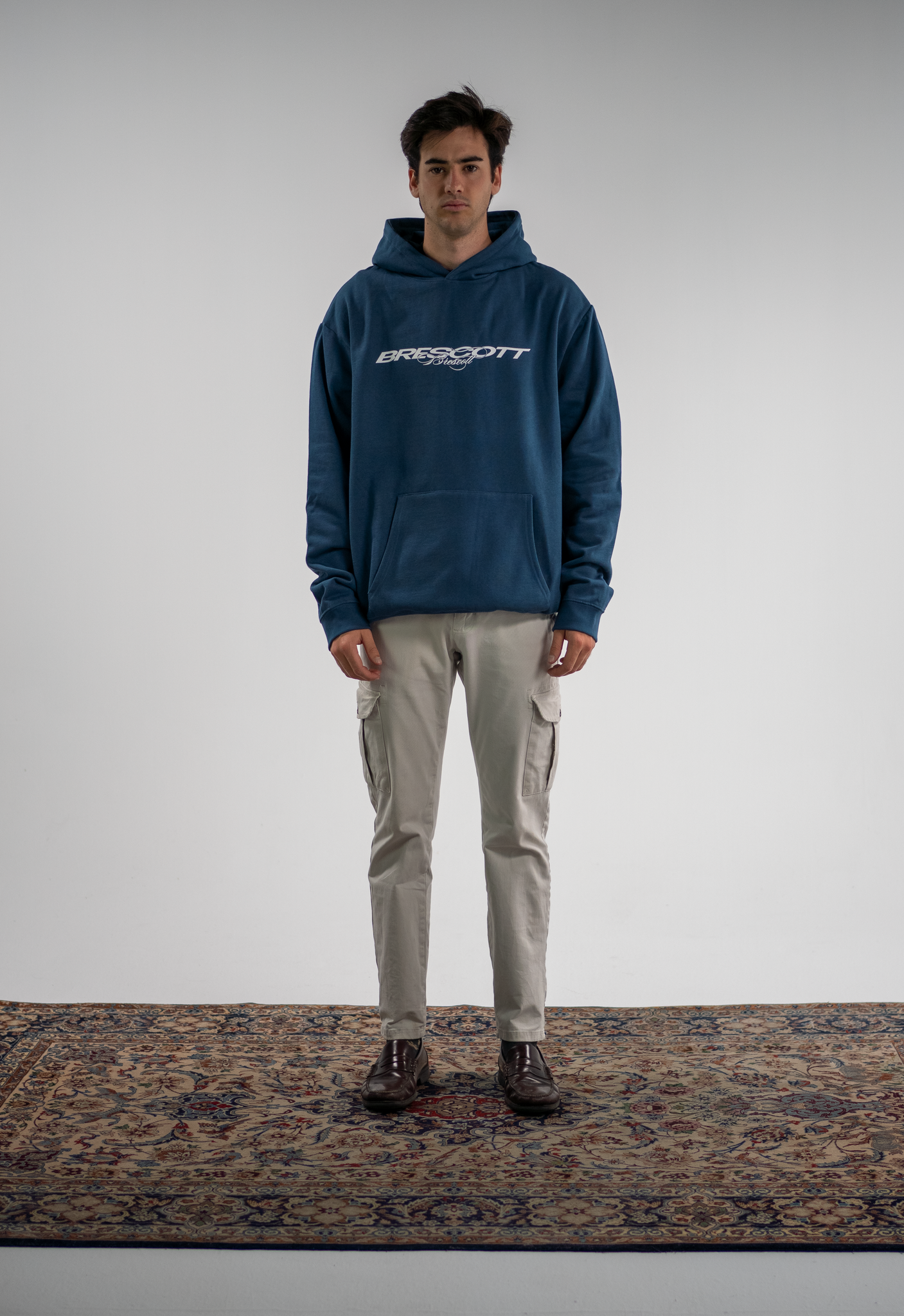 ATELIER DARK DENIM HOODIE