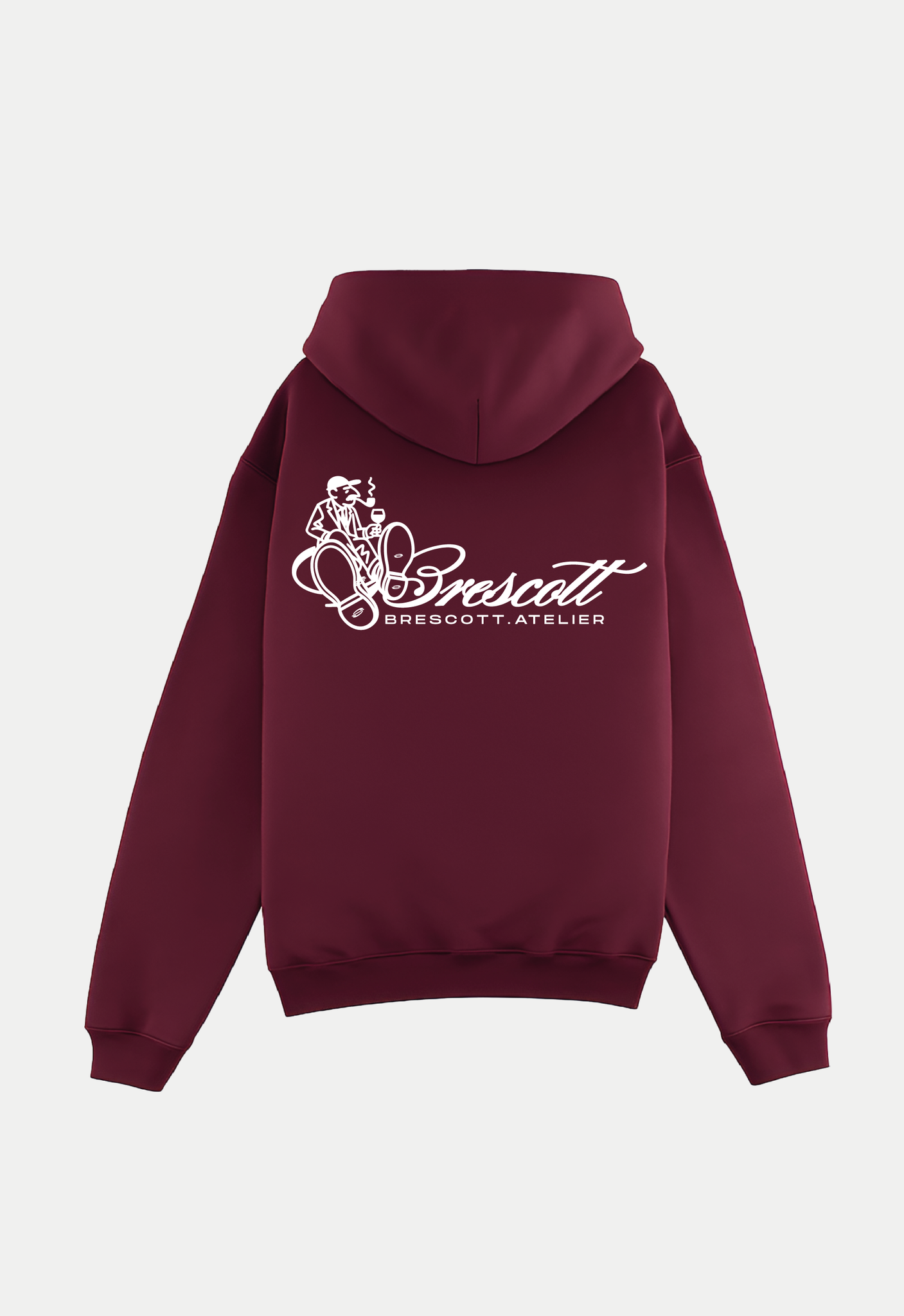 ATELIER BURGUNDY HOODIE
