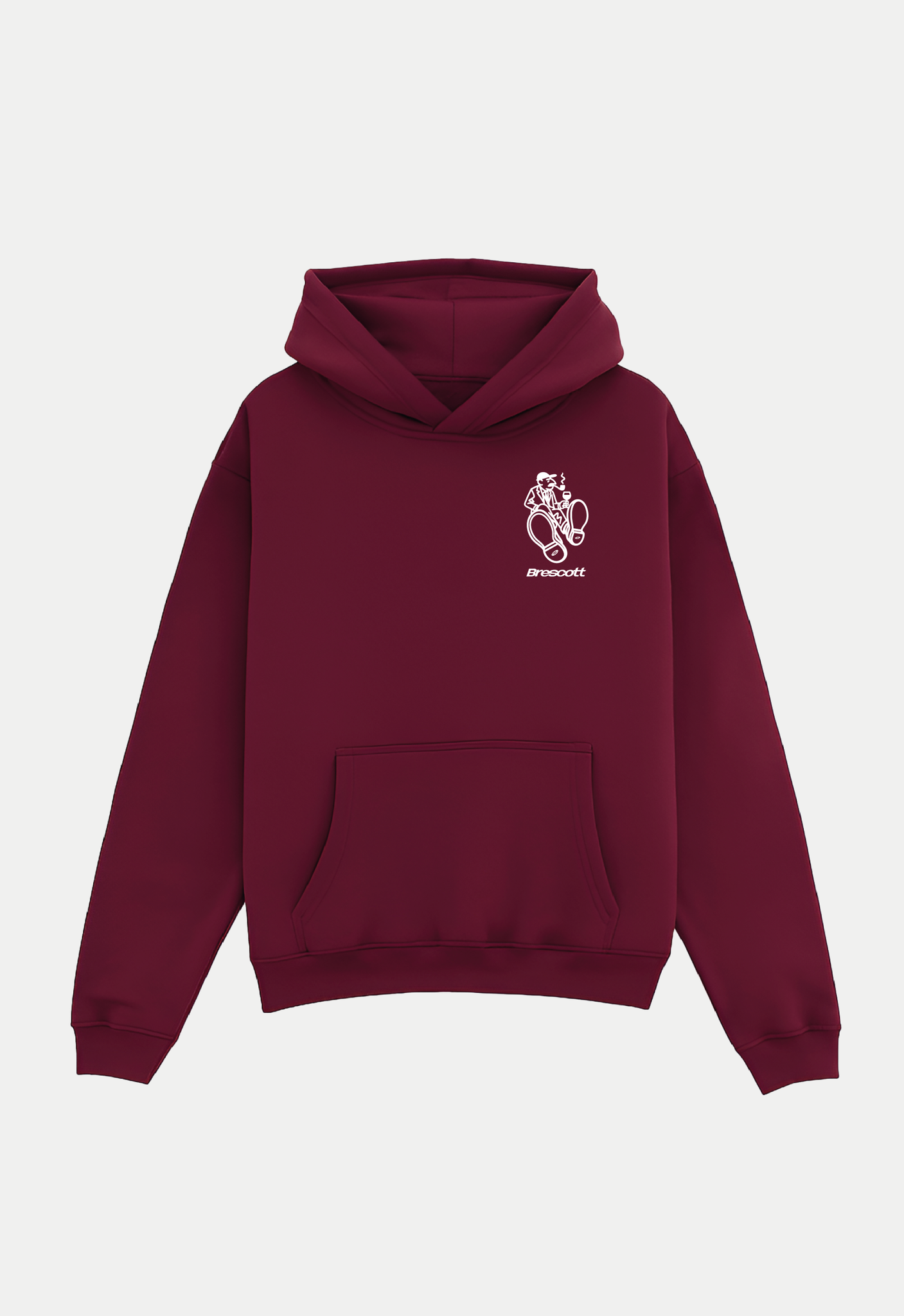 ATELIER BURGUNDY HOODIE