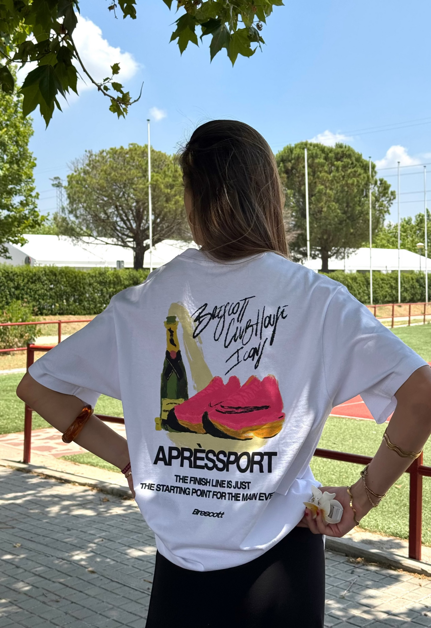 APRÈS RUNNING WHITE T-SHIRT