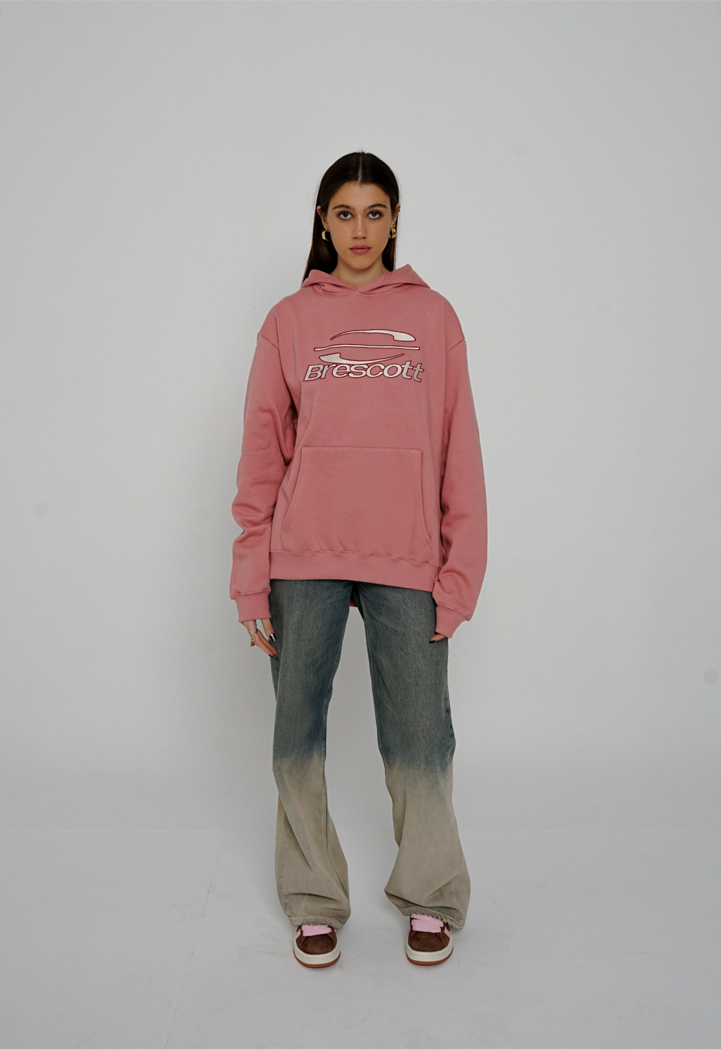 BACK IN" DUSTY ROSE HOODIE