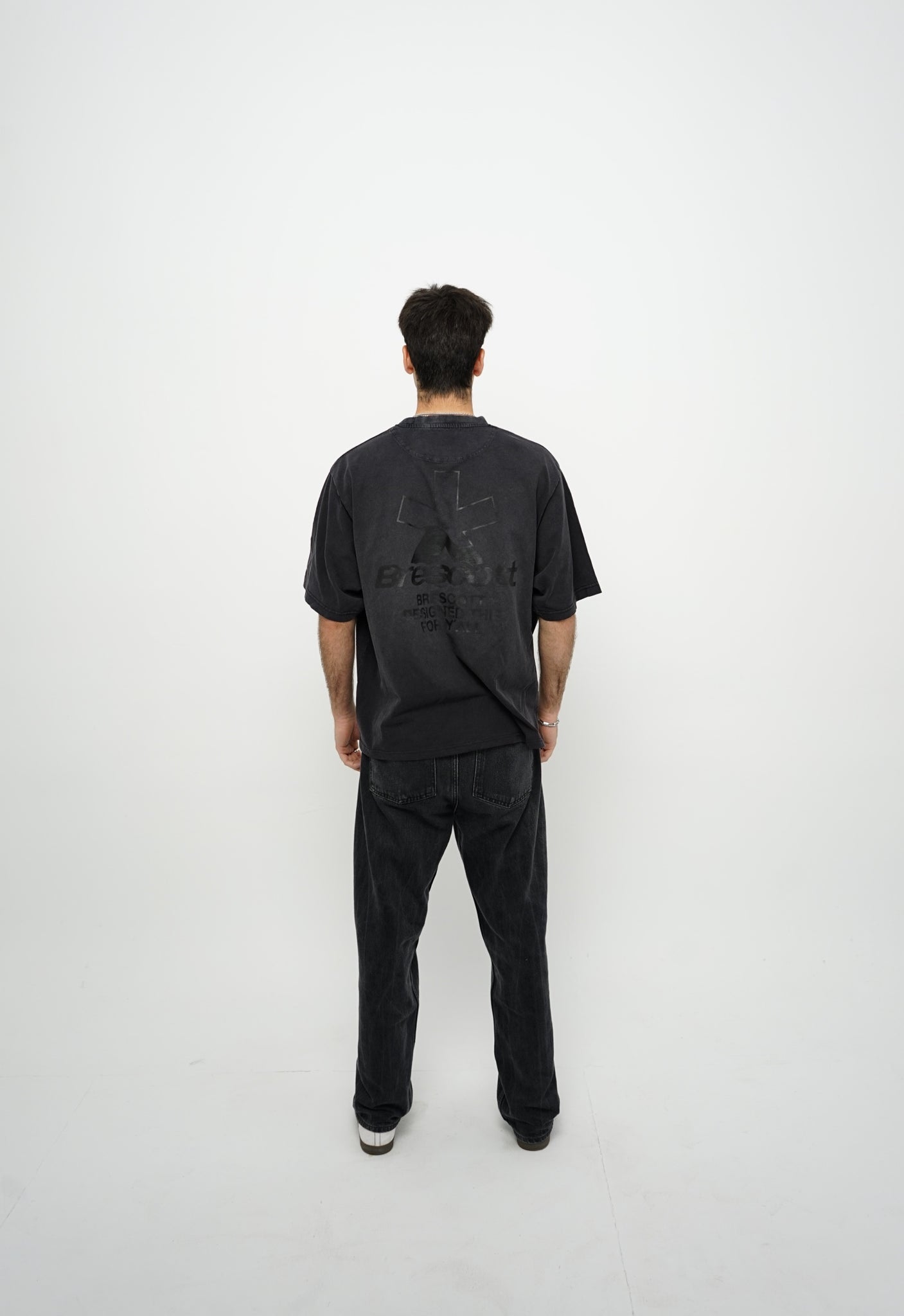 ASTERISK BLACK WASHED T-SHIRT