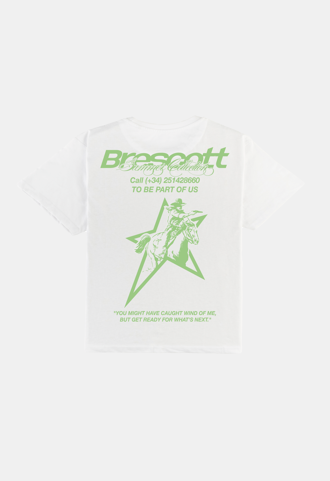 COWBOY WHITE T-SHIRT