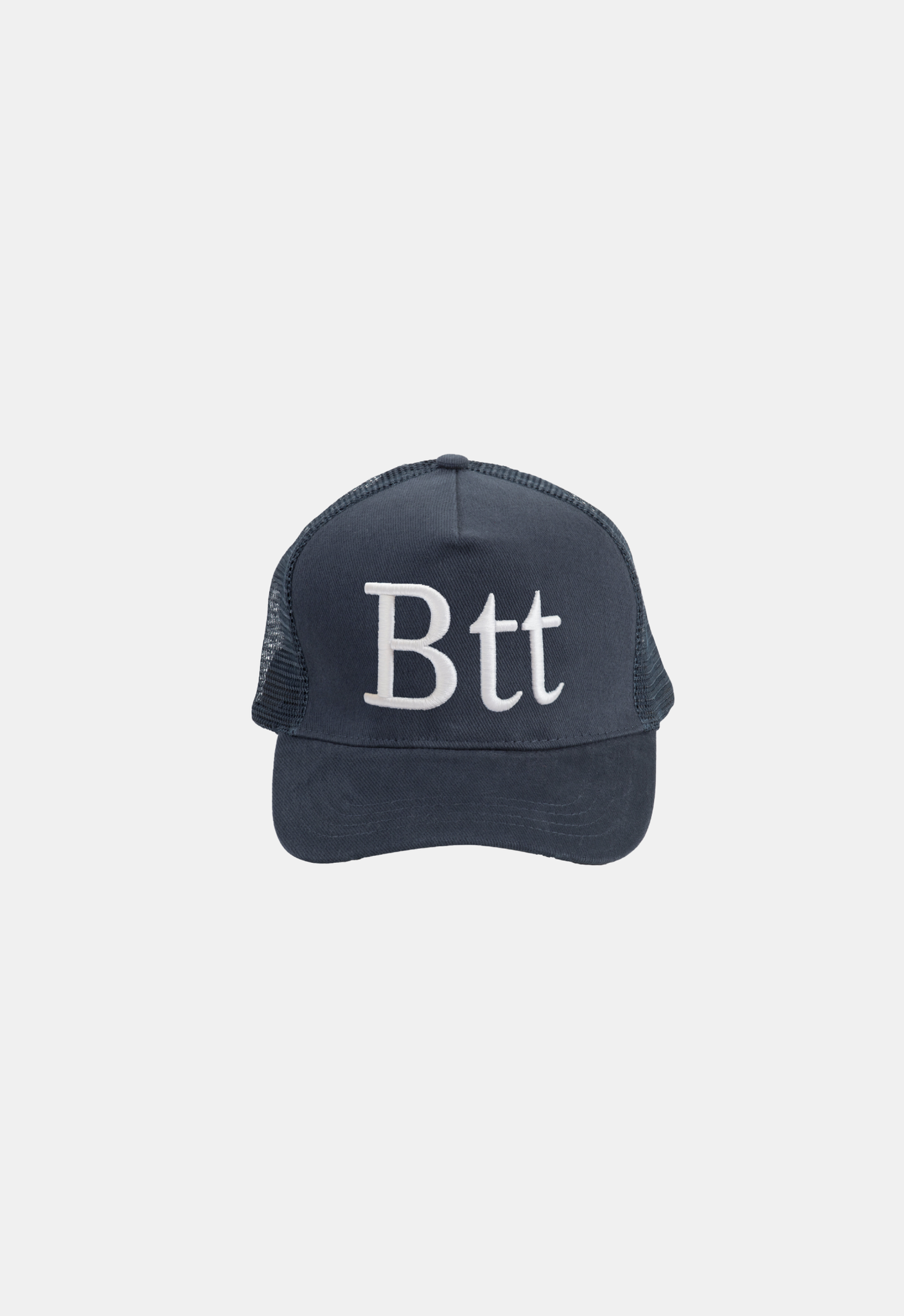 BACK IN" NAVY TRUCKER CAP