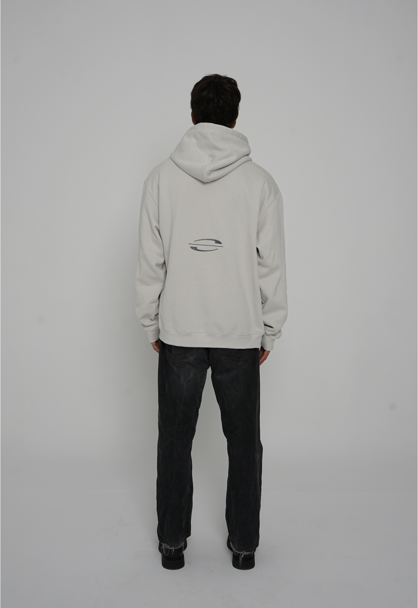 BACK IN" GLACIER GRAY HOODIE