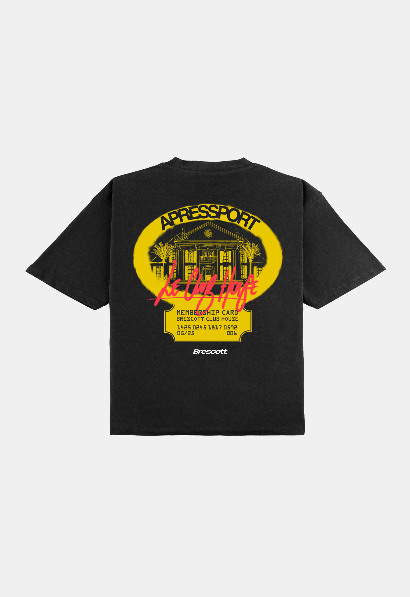 APRÈS TENNIS BLACK T-SHIRT